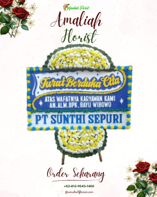 Papan Bunga Duka di Kota Bambu Utara