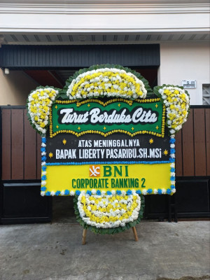 Papan Bunga Duka di Kota Bambu Utara