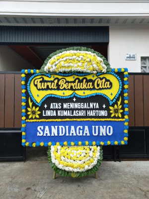 Papan Bunga Duka di Kota Bambu Utara